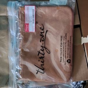 Thirty-One Mini Rubie Caramel Distressed Pebble